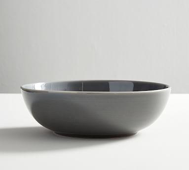 Joshua Stoneware Serving Bowl in Gray