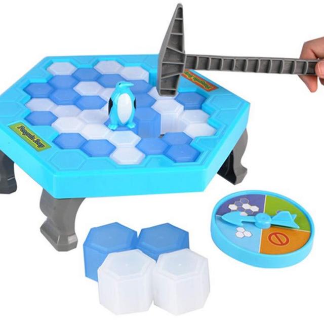 SuperLi Puzzle Table Games Penguin ice pounding Penguin ice Cubes Save Penguin Knock ice Block Wall Toys Desktop Paternity Interactive Game