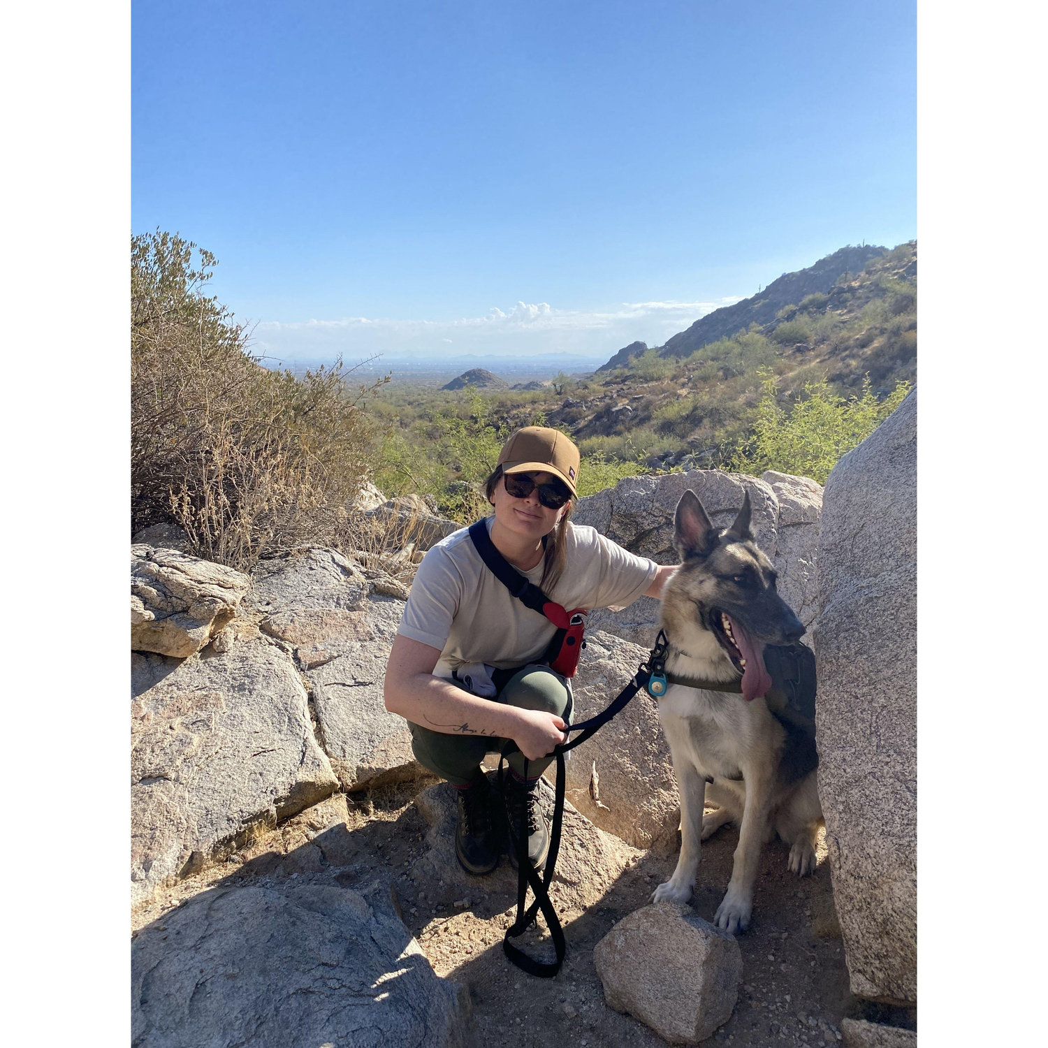 Echo loves his hikes!