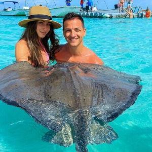 Stingray Swim in the Bahamas