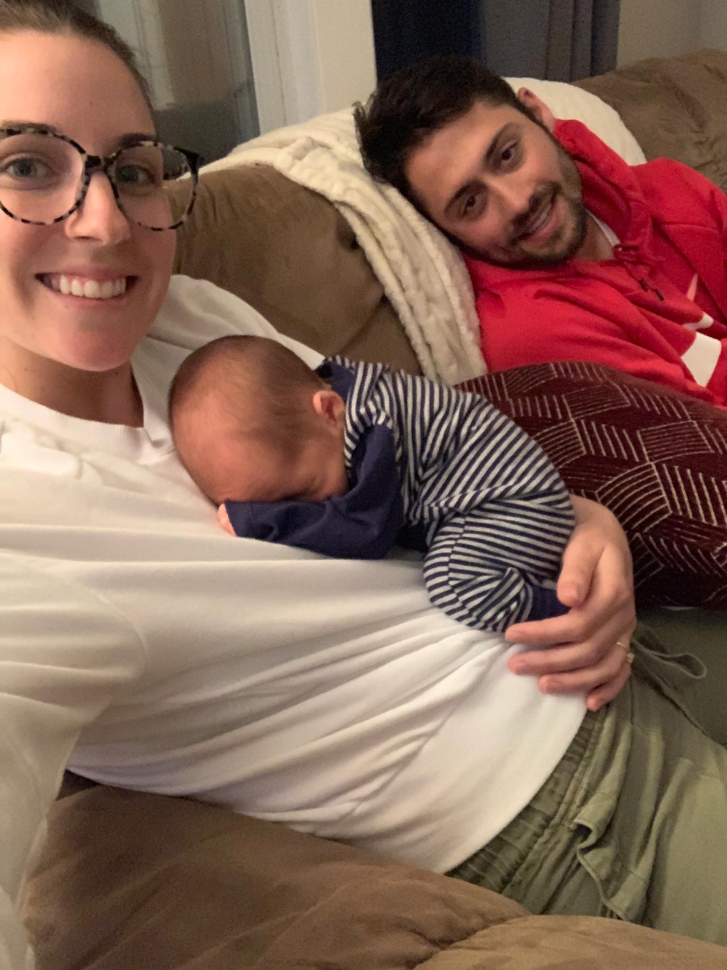 Hanging with our nephew -May 2019