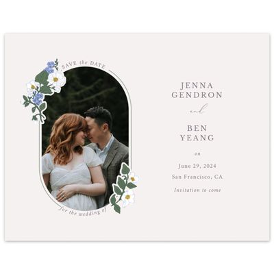 Dusty Purple Wedding Digital Save the Date - Brighton Photo