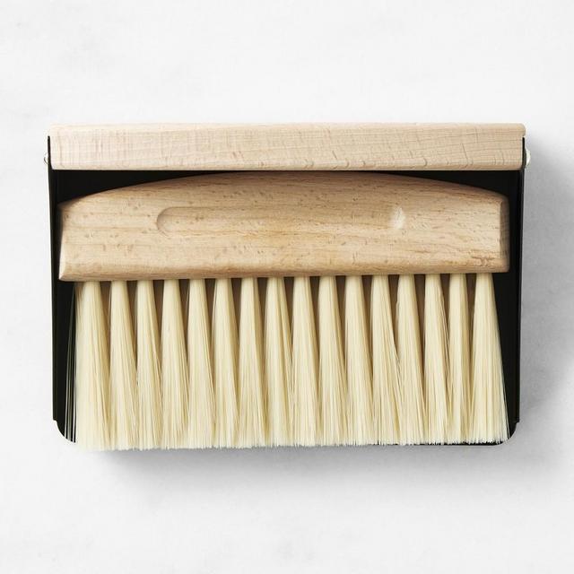 Hold Everything Copco Beechwood Magnetic Hand Brush with Pan