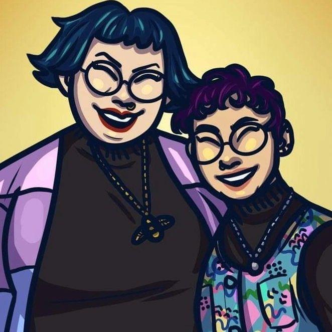 Clove drew this portrait of us for our anniversary this year!