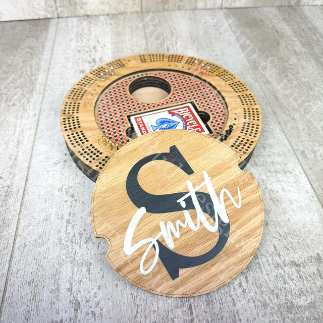 Cribbage Board, Personalized Cribbage Board Game, Wooden Board Game, Wooden Cribbage Board Set, Family Game Night Board