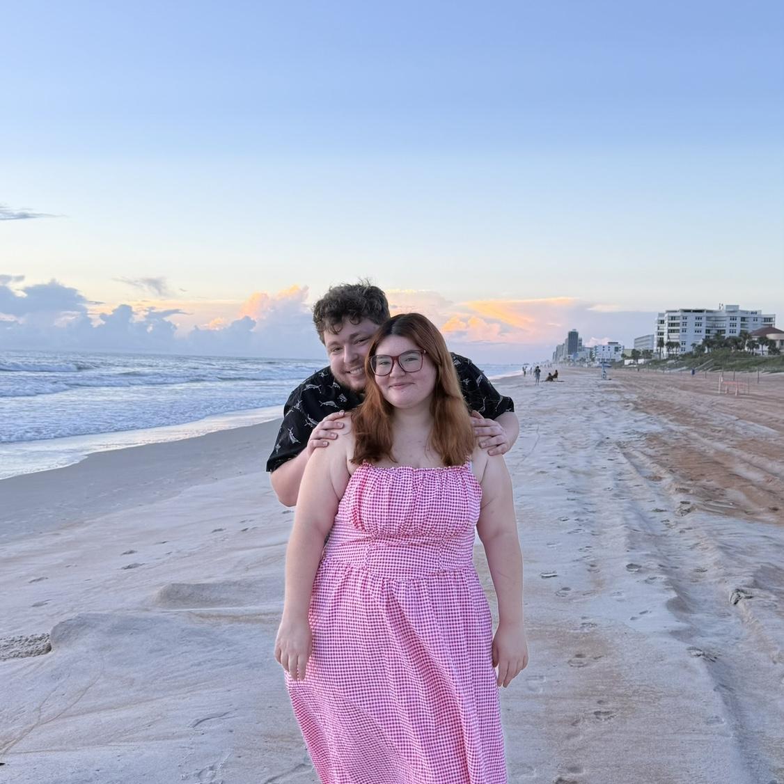 Beach day with Makya’s sister