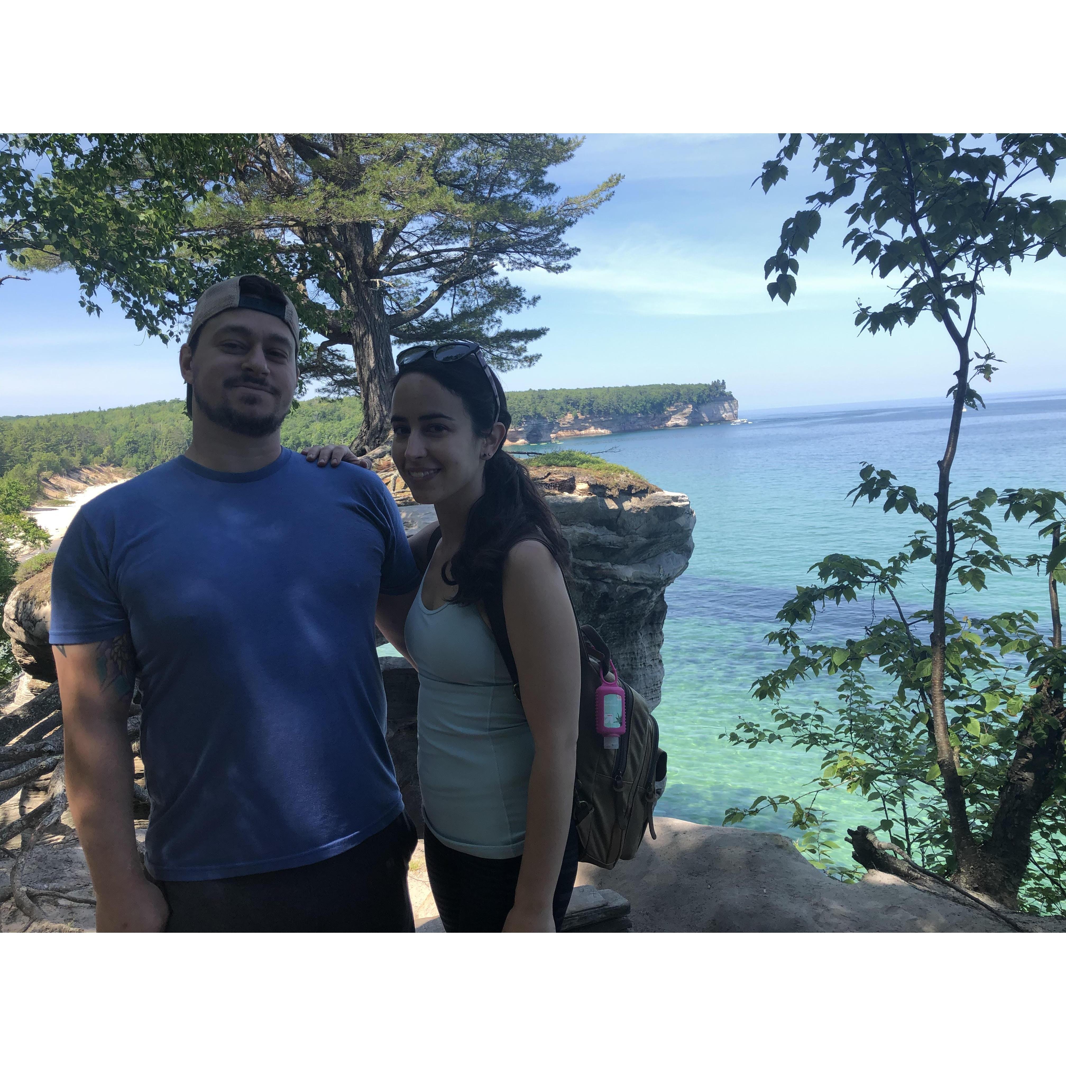 Pictured Rocks, MI, a few days after the engagement