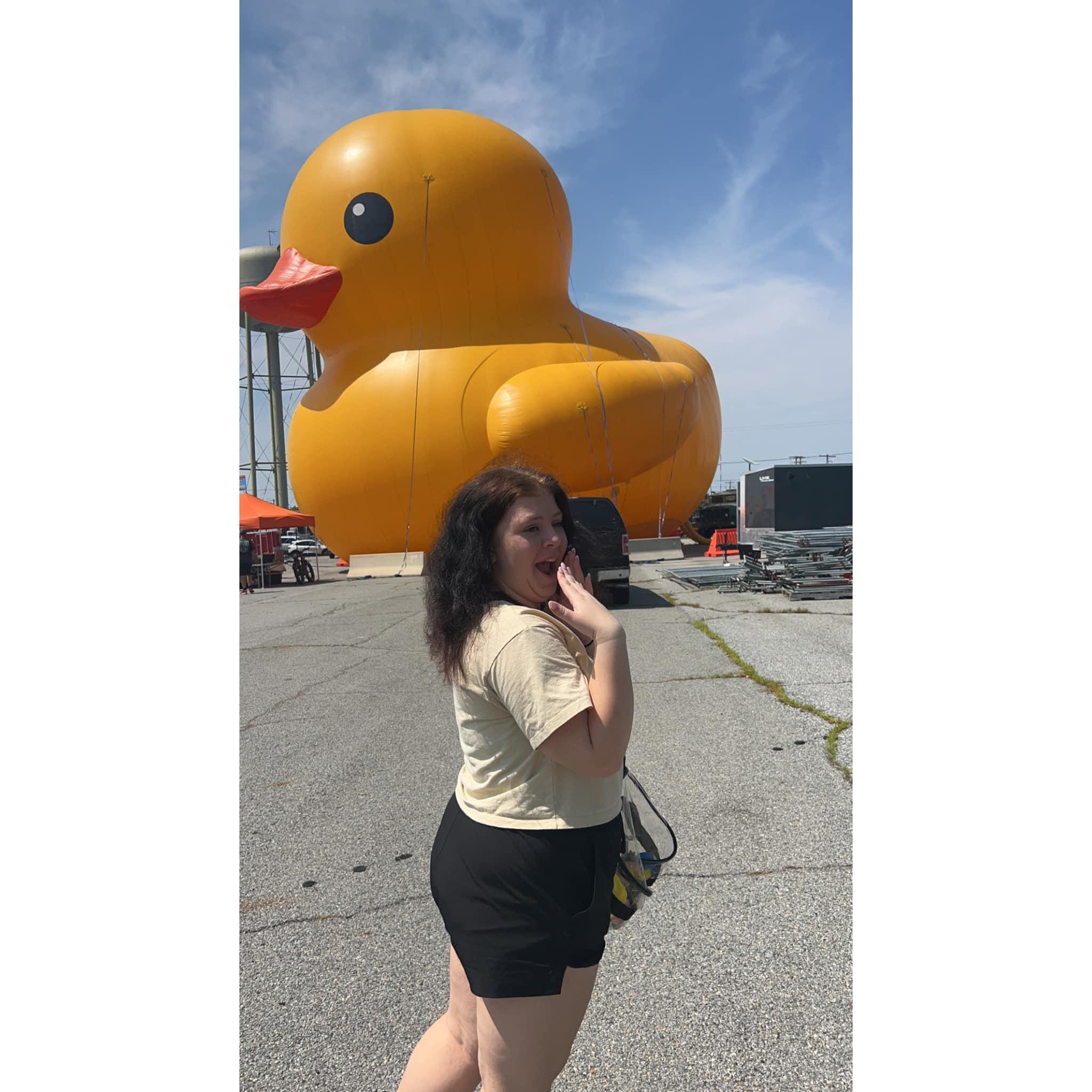 To say Emma was shocked about the size of the duck is an understatement.