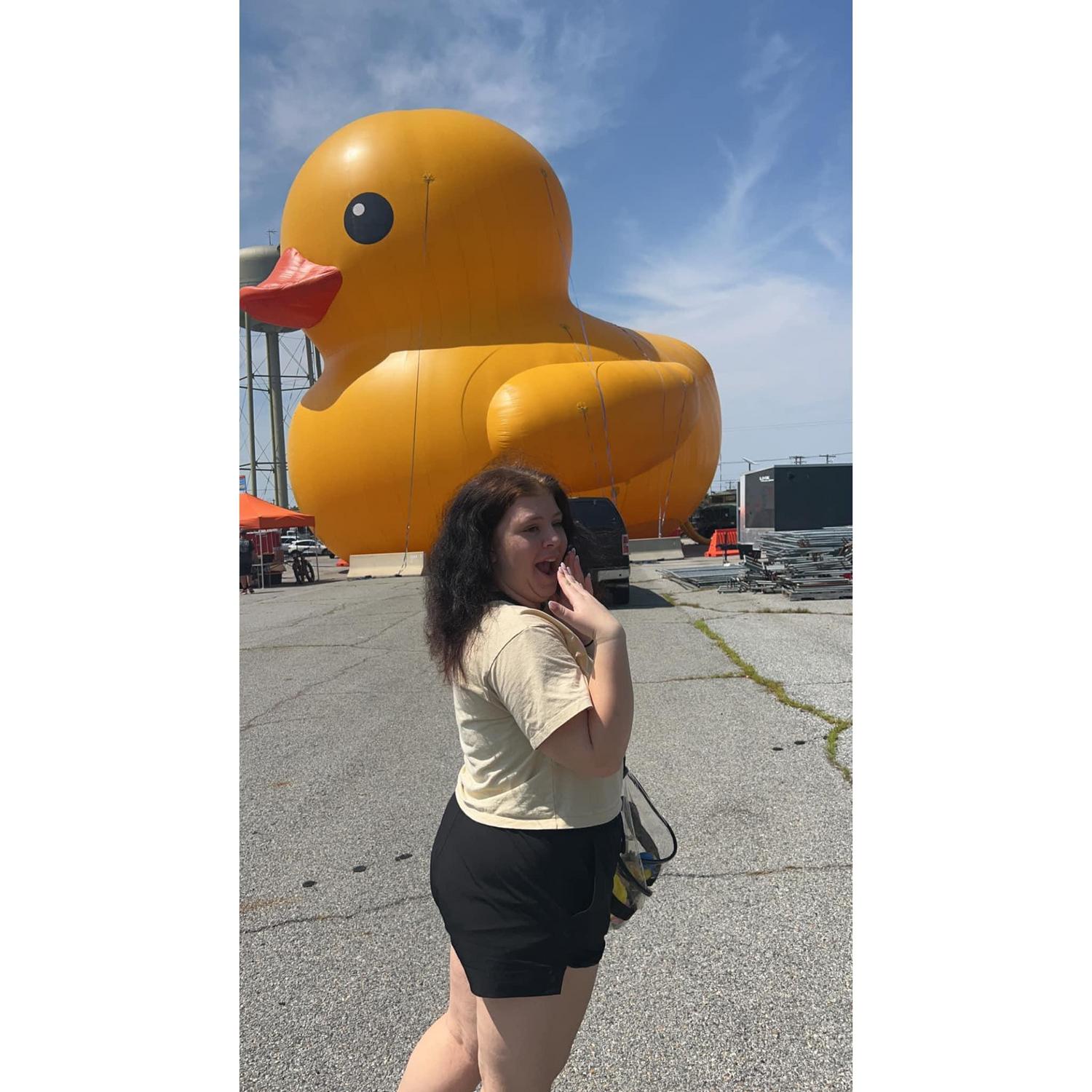 To say Emma was shocked about the size of the duck is an understatement.