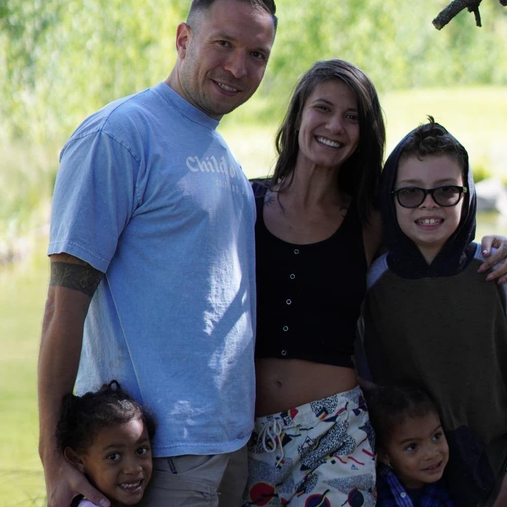 Our family on the day he proposed