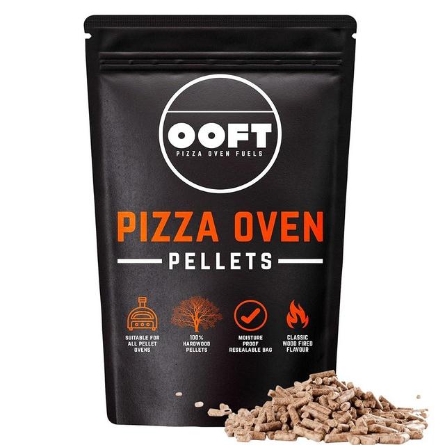OOFT 100% Hardwood Pizza Oven Pellets - 5KG Resealable Bag - High Heat Output - Suitable for Ooni, Dellonda, Nero, Fresh Grills, Ninja Woodfire and Other Pellet Ovens and Grills.