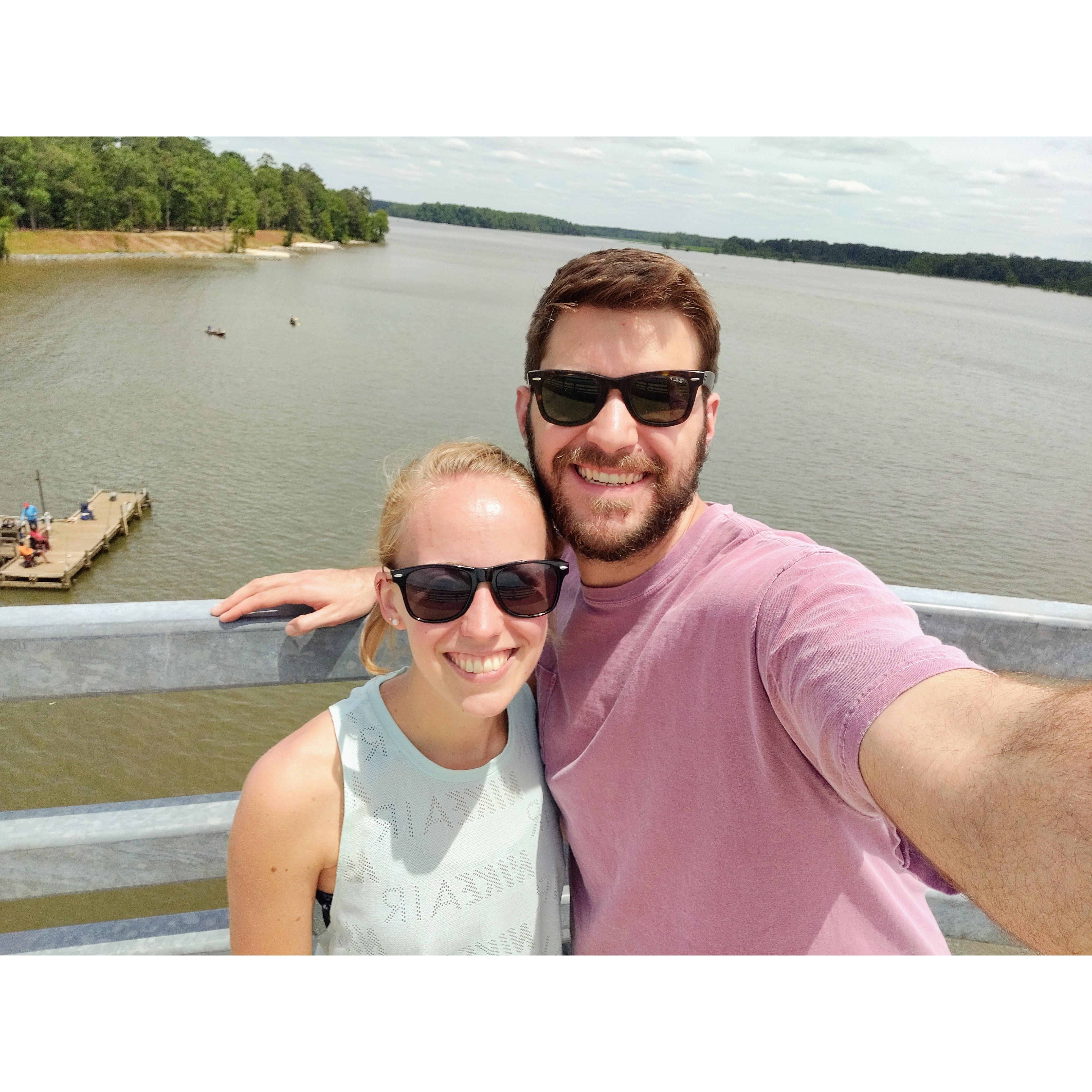 Lauren biked 44 miles, and LeGrand picked her up! (May 2021)