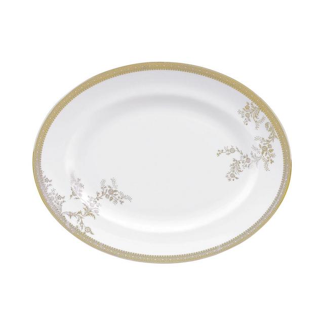 Vera Wang Wedgwood Dinnerware, Lace Gold Oval Platter