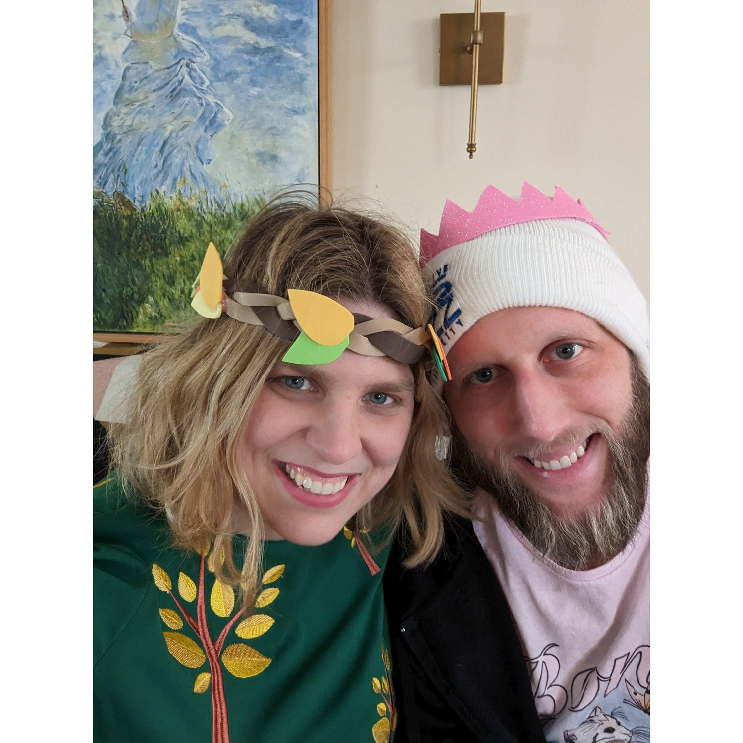 Dressing up for our niece's birthday party