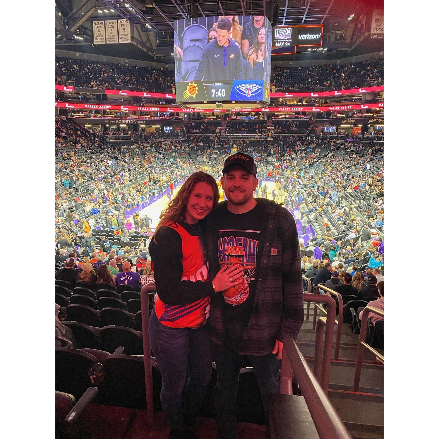 Devin Booker really wanted us to be PHX Suns fans at this game