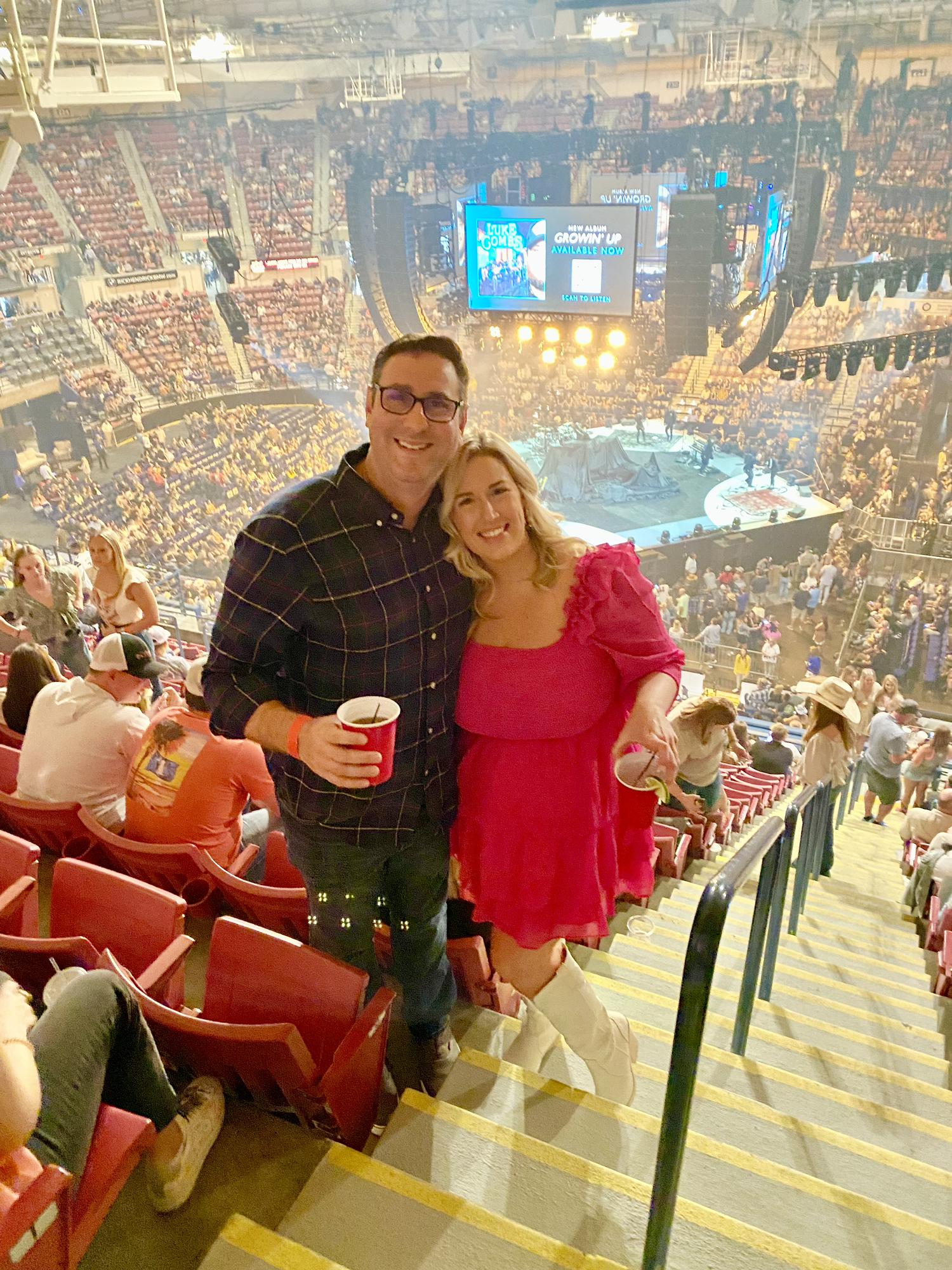 At the Luke Combs concert in Charleston the night before Enayat proposed