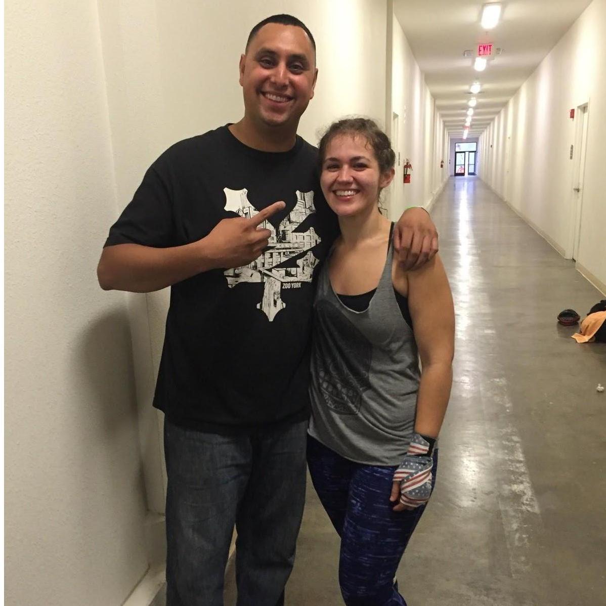 Laughing at my black eye in my only Muay Thai fight