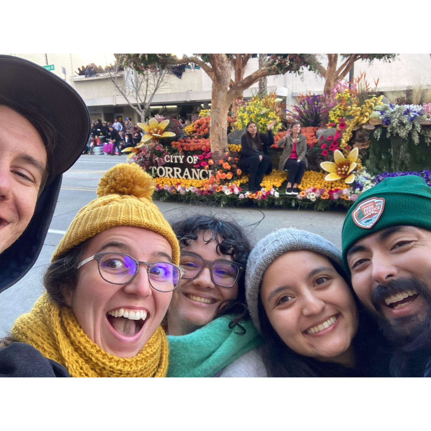 Rose Bowl Parade with friends
