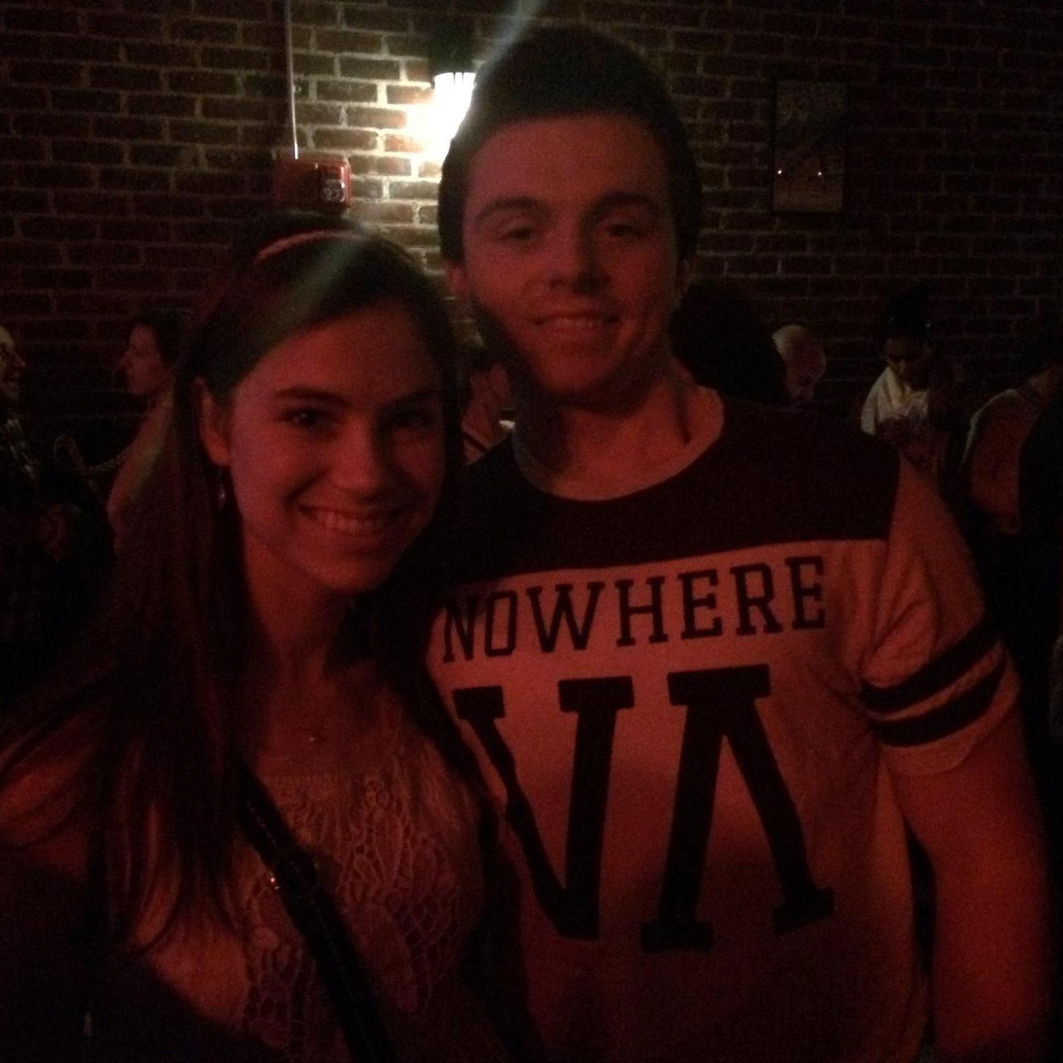 Our first Tall Heights concert together for Emily's birthday in April 2015!