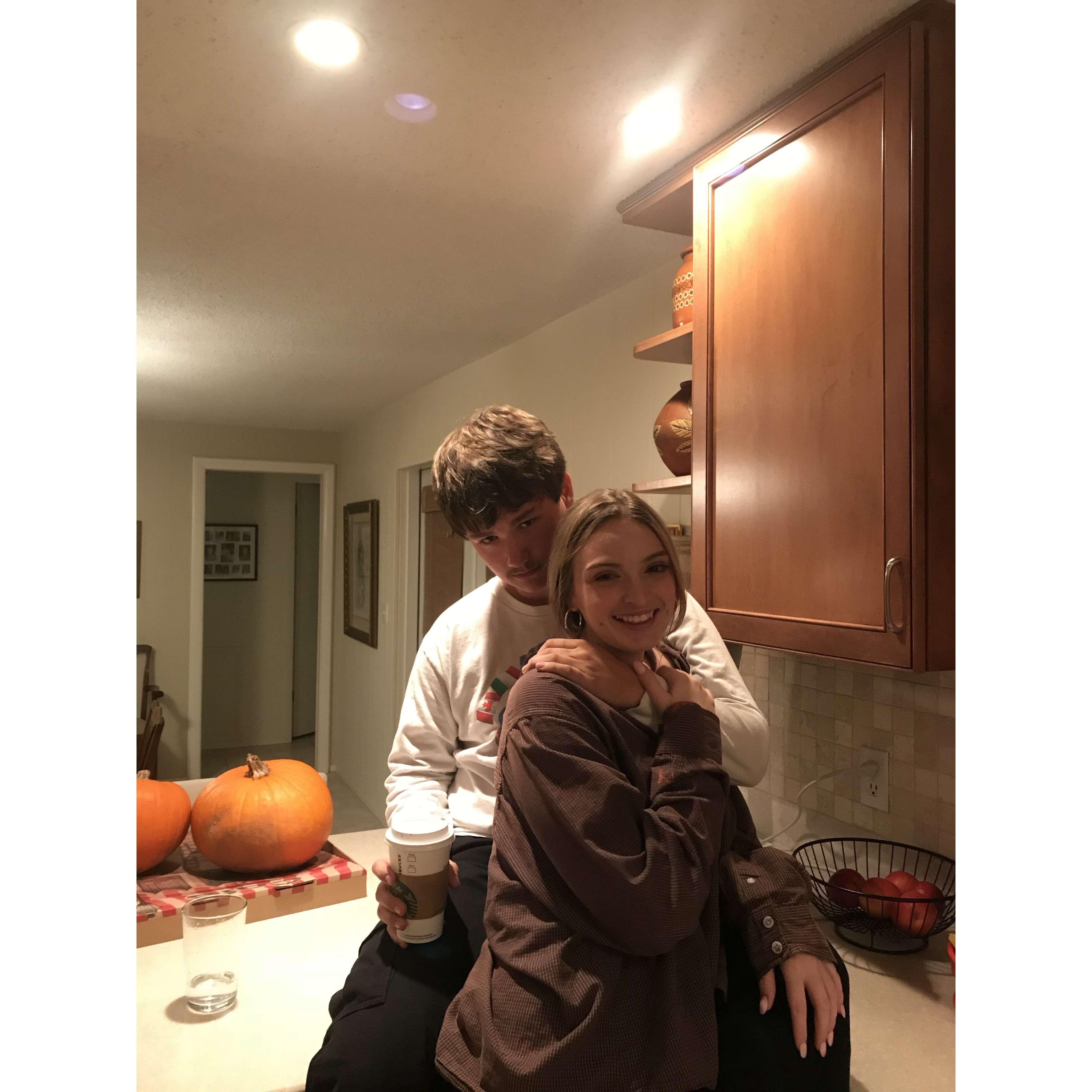 Our first time celebrating Ian's birthday together, just turned 19.