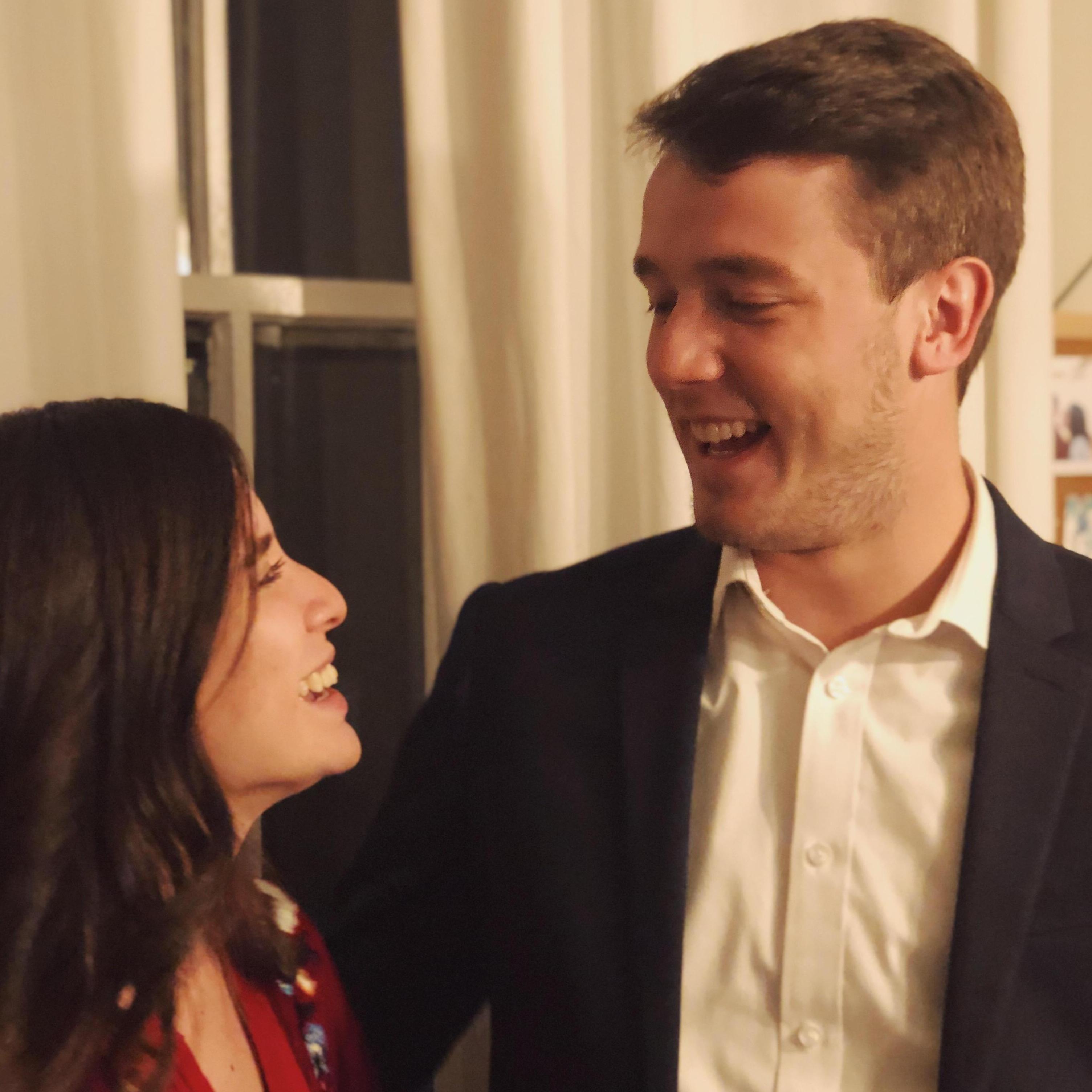Our first Christmas party together!