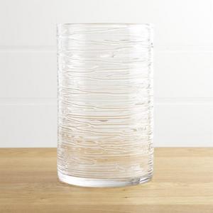 Spin Large Glass Hurricane Candle Holder/Vase