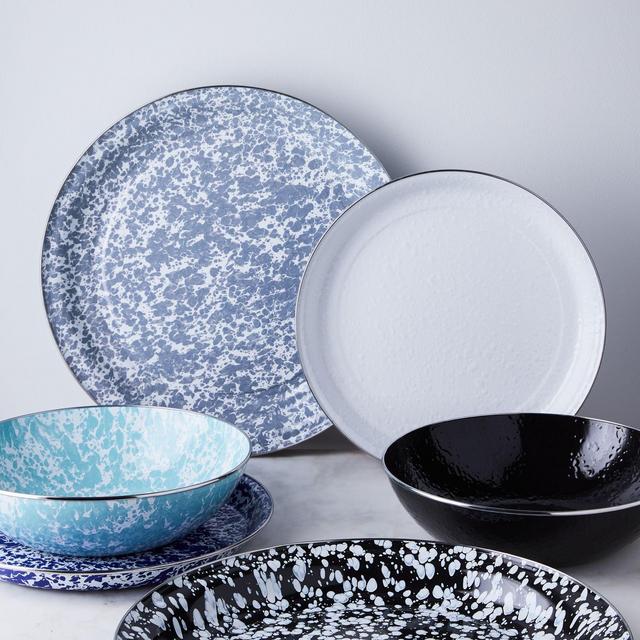 Food52 - Enamel Serving Bowl & Tray - large tray cobart swirl or white