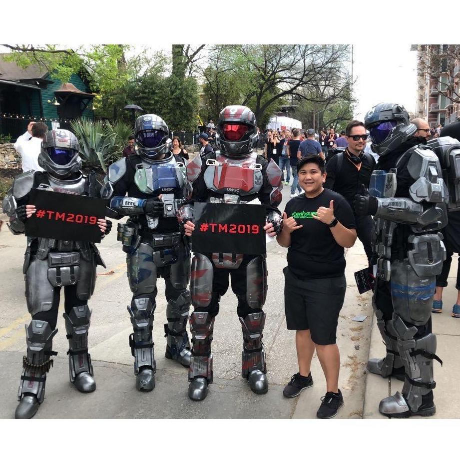 Krista met some ODST soldiers at SouthXSouthwest, Austin