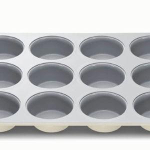 12-Cup Muffin Pan. Color: Cream