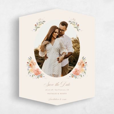 Pink Diamond Wedding Save the Date - Reagan Photo