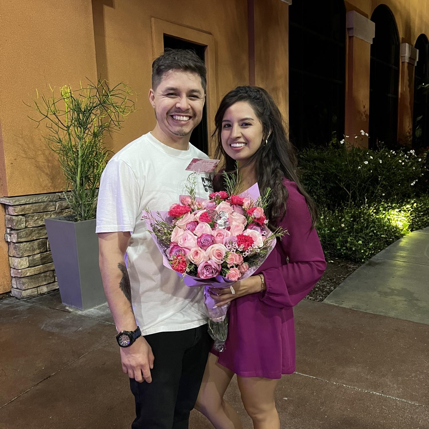 Gave her a promise ring!