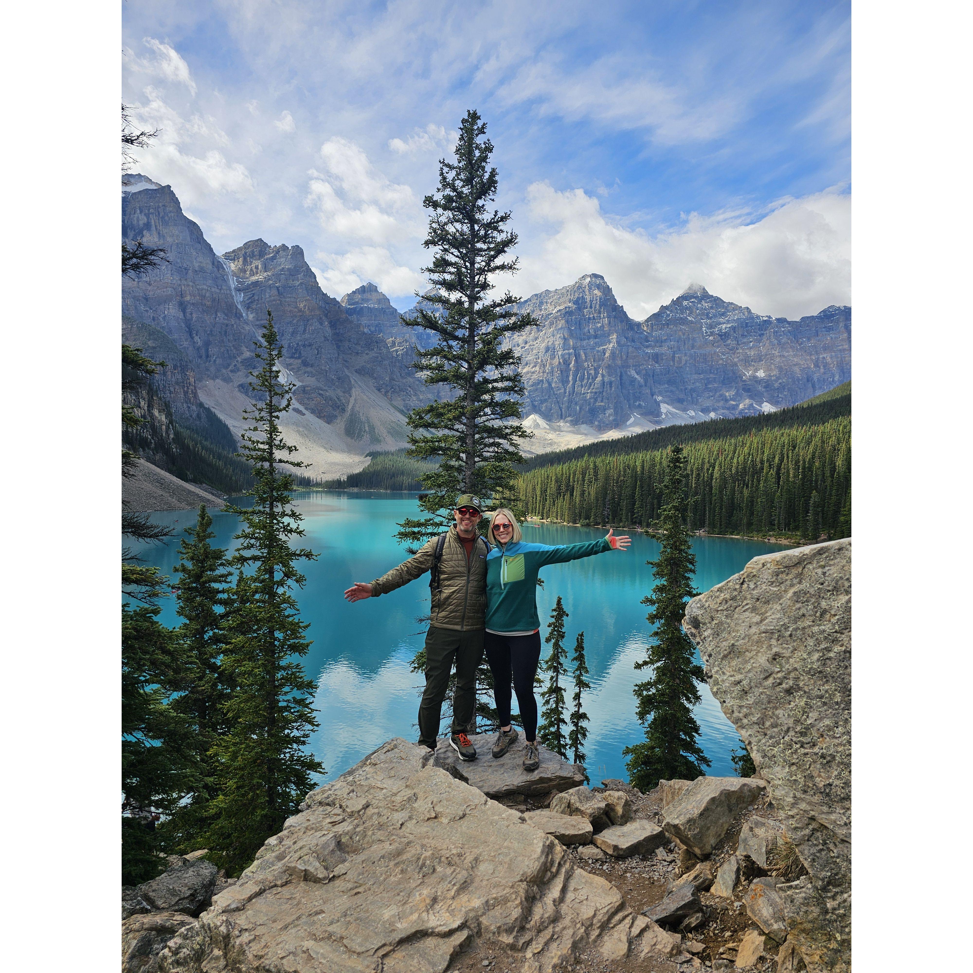 Lake Moraine near Banff, Canada - September 2024