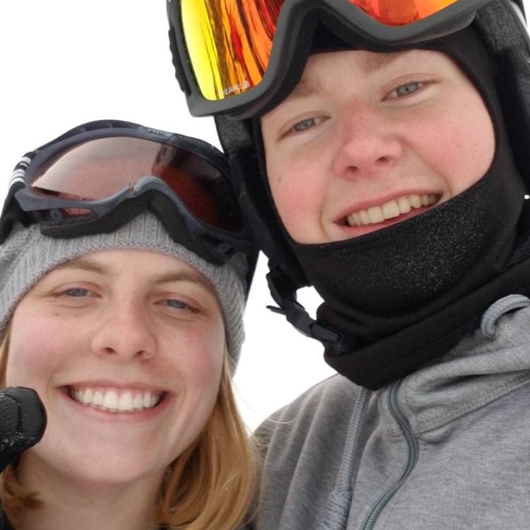 Snowboarding buddies!