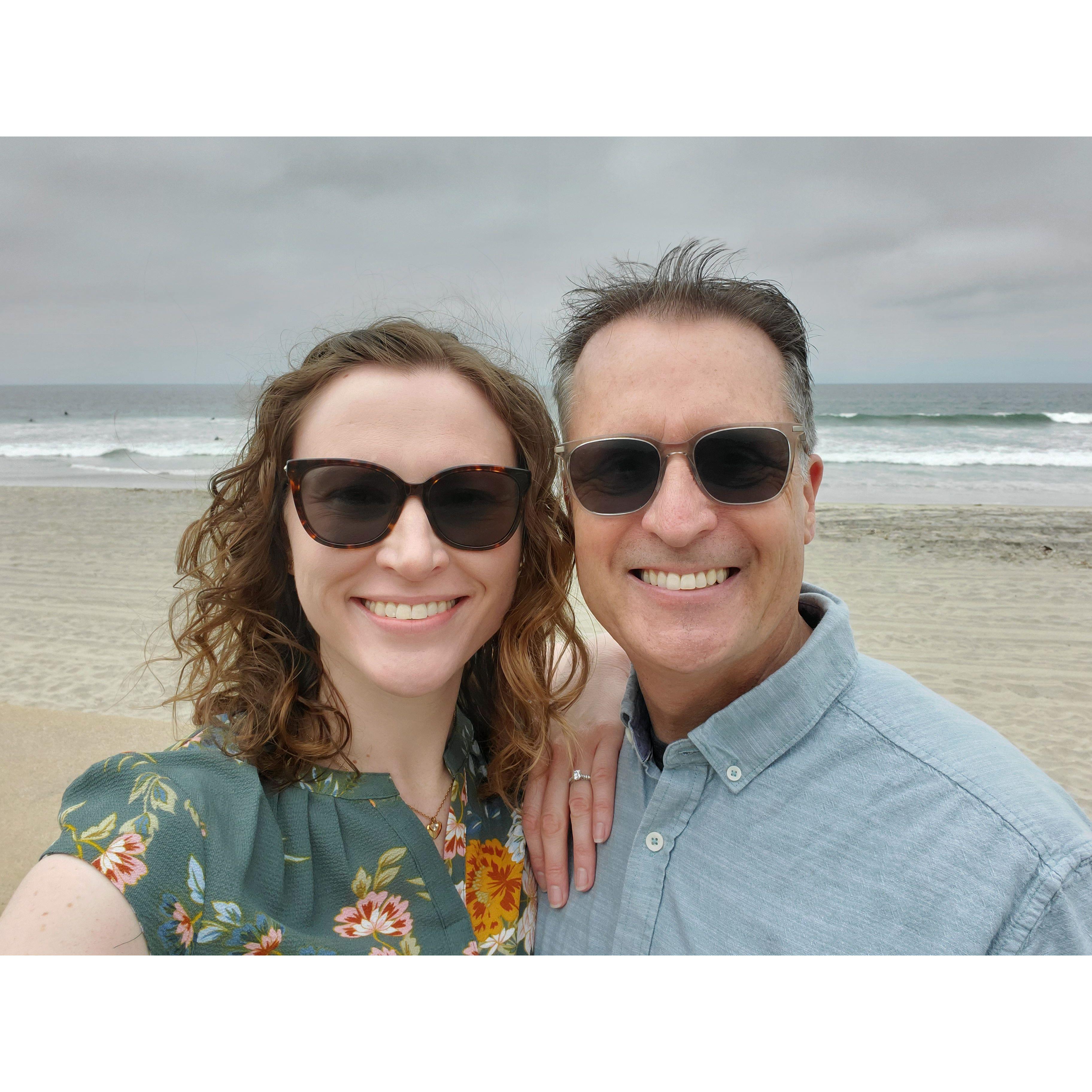 The spot in Carlsbad where we got engaged :)