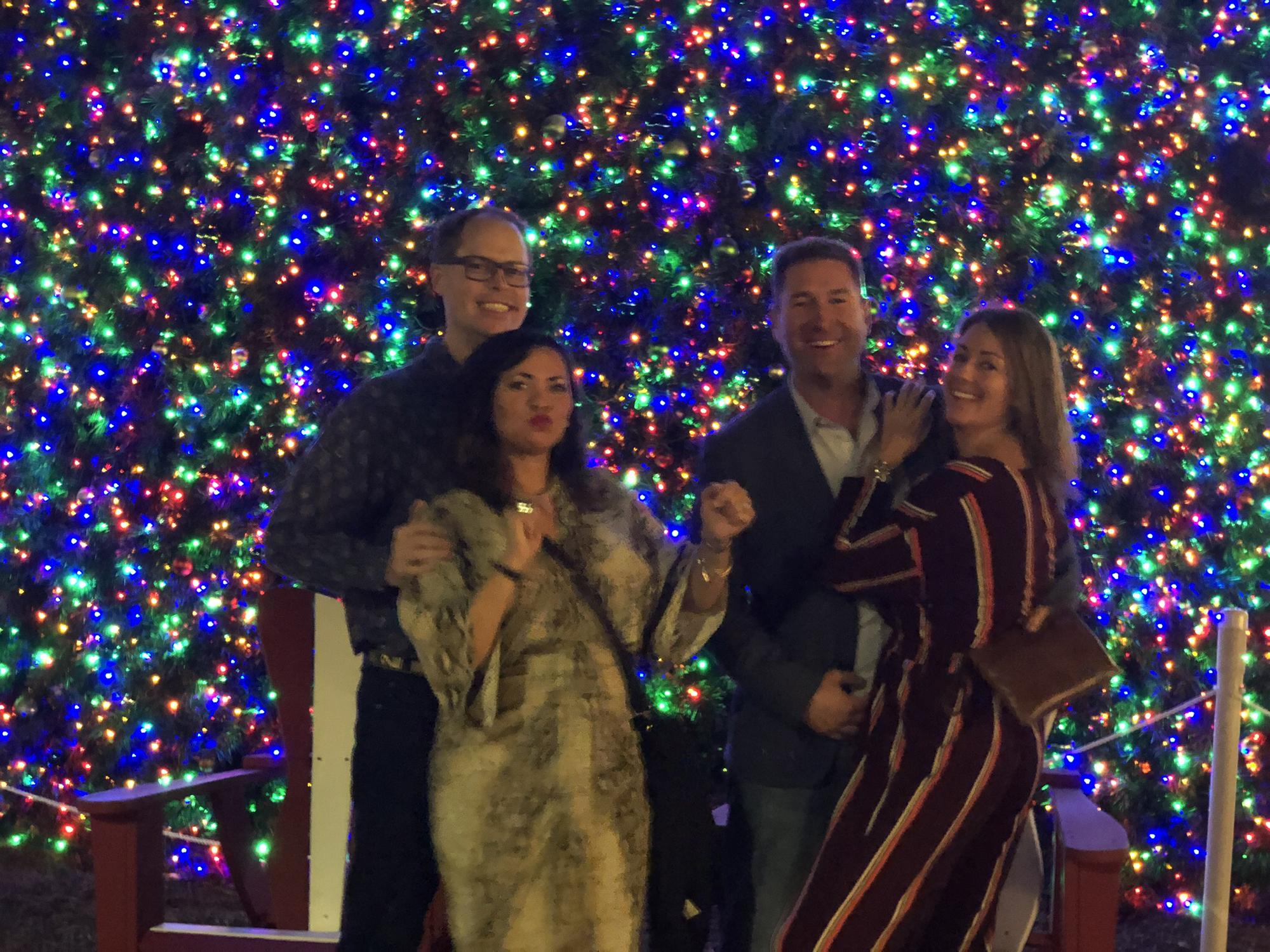 Christmas time in Delray Beach, FL with friends Candice & Eric!