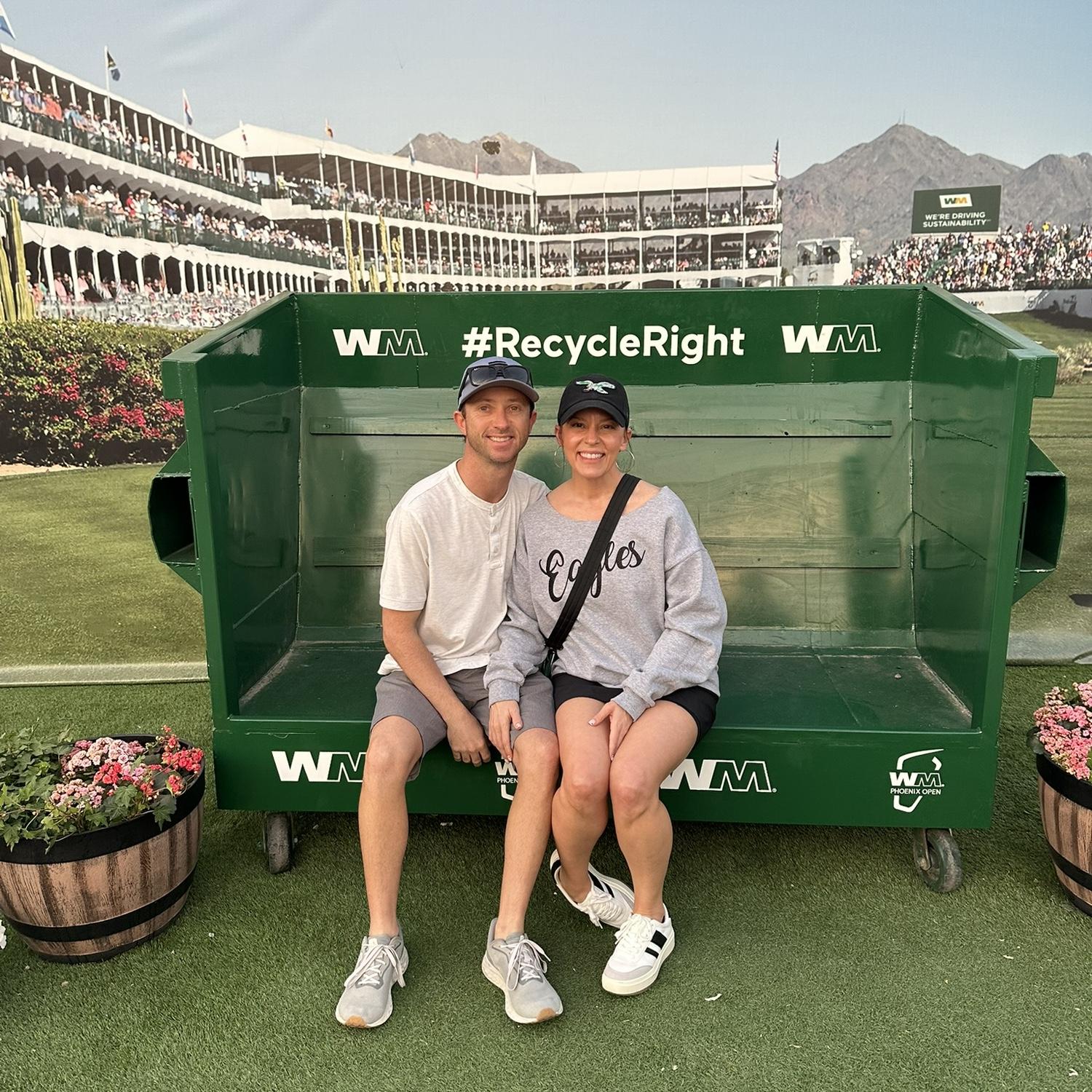 Chad took Jada to Phoenix for the Waste Management Tournament for her birthday!