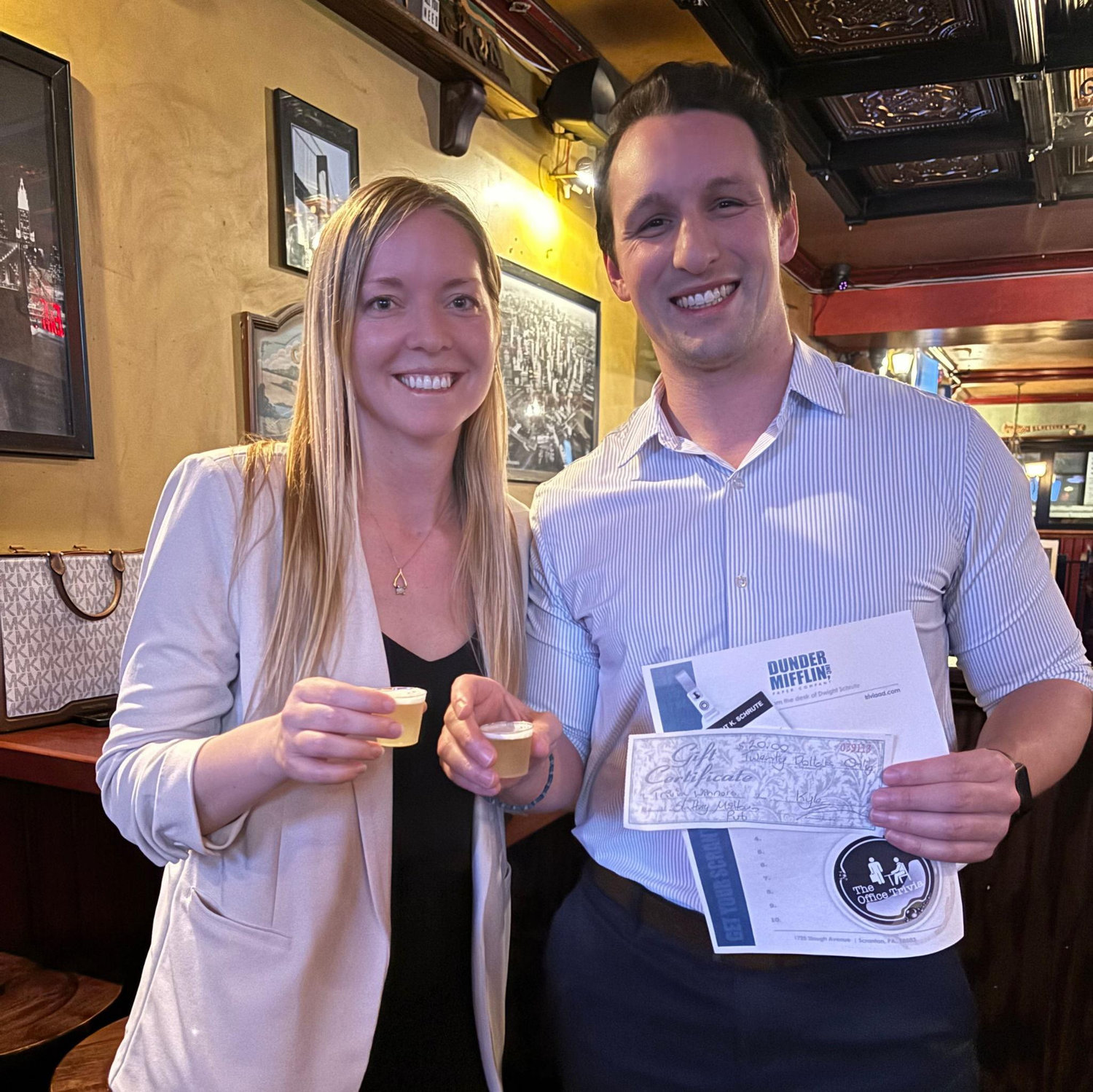 Office trivia, of course we (*Ryan) won!