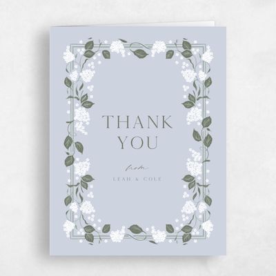 Sweet Blue Wedding Thank You - Colette Portrait