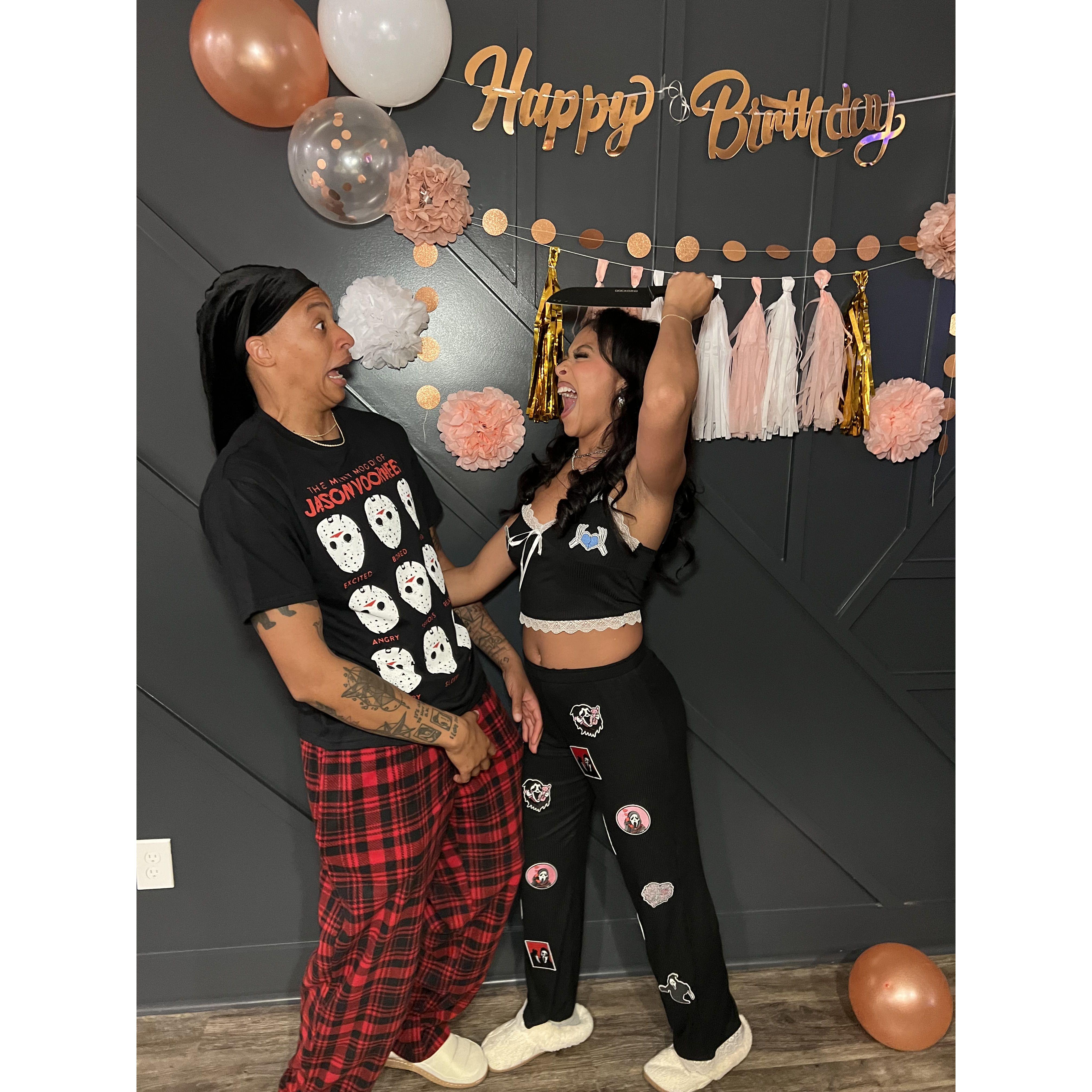 Chynnah's 26th Halloween birthday party. No one was harmed LOL