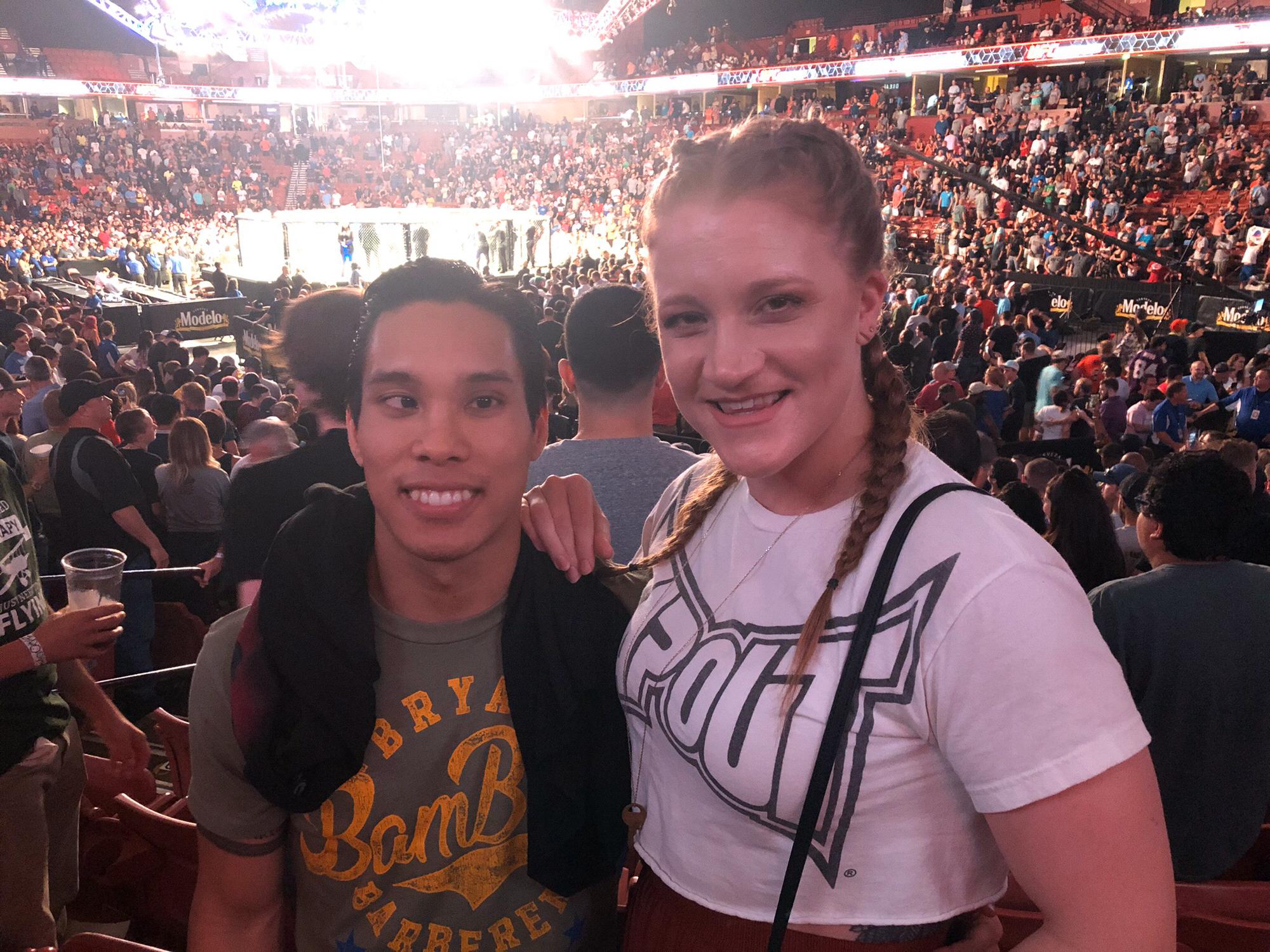 We made it to a UFC fight!