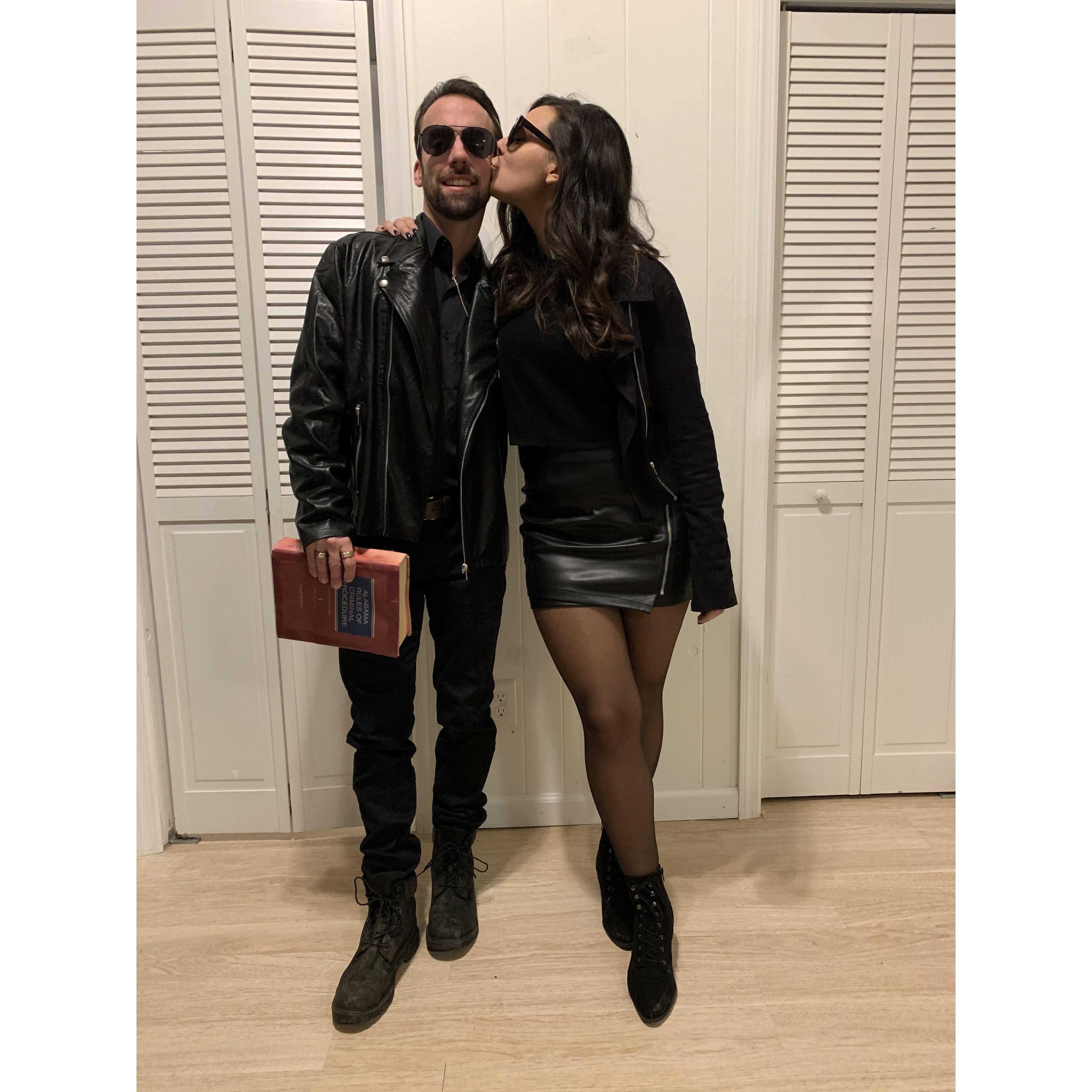 The only time we dressed up for Halloween in a couple's costume...Can you tell what movie we are supposed to be?