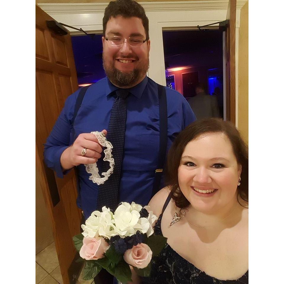 Our first major trip together, to Indiana to see Cheri's niece get married! She caught the bouquet; he caught the garter. It was fate.