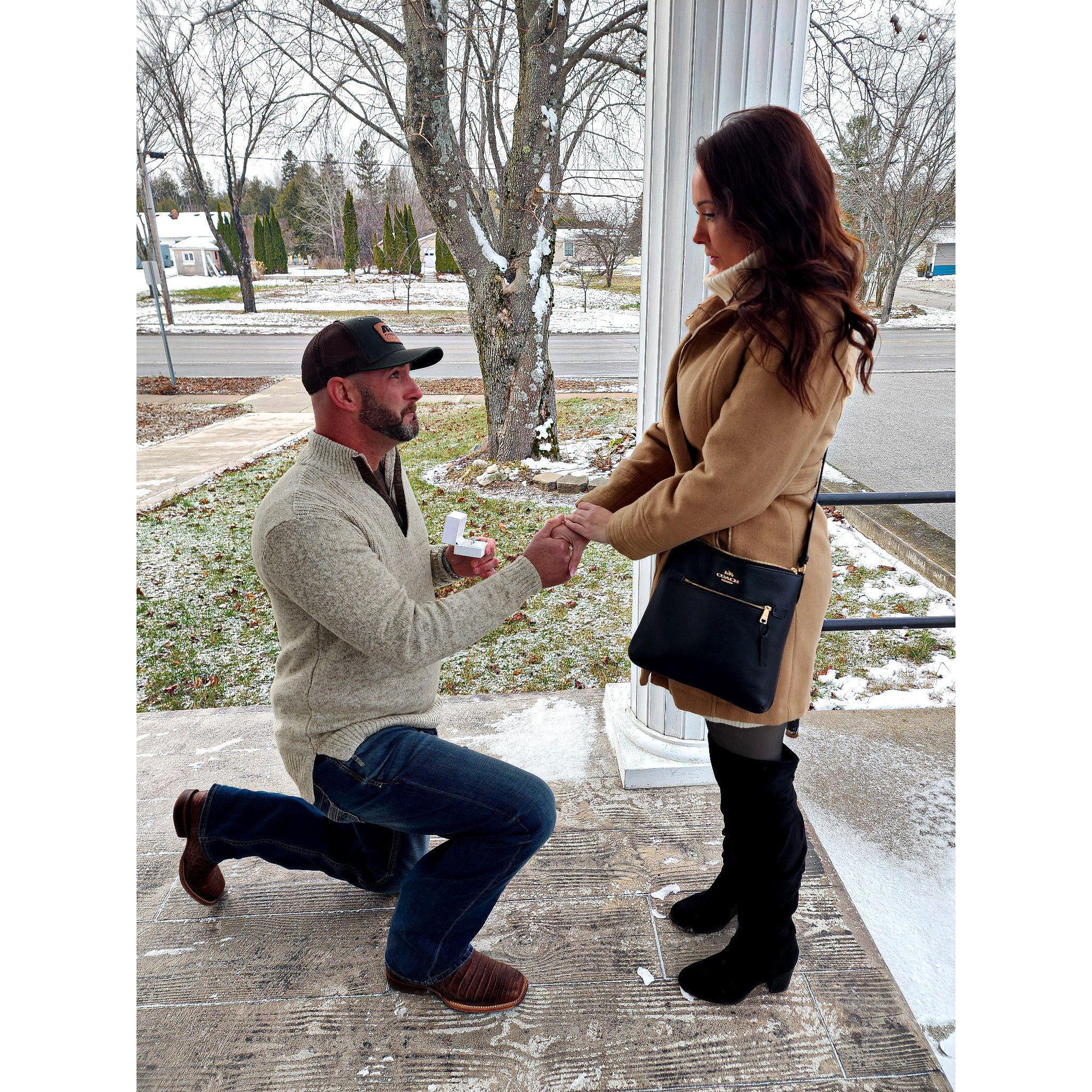 From a desk delivery… to a forever ‘yes.’ 💍
