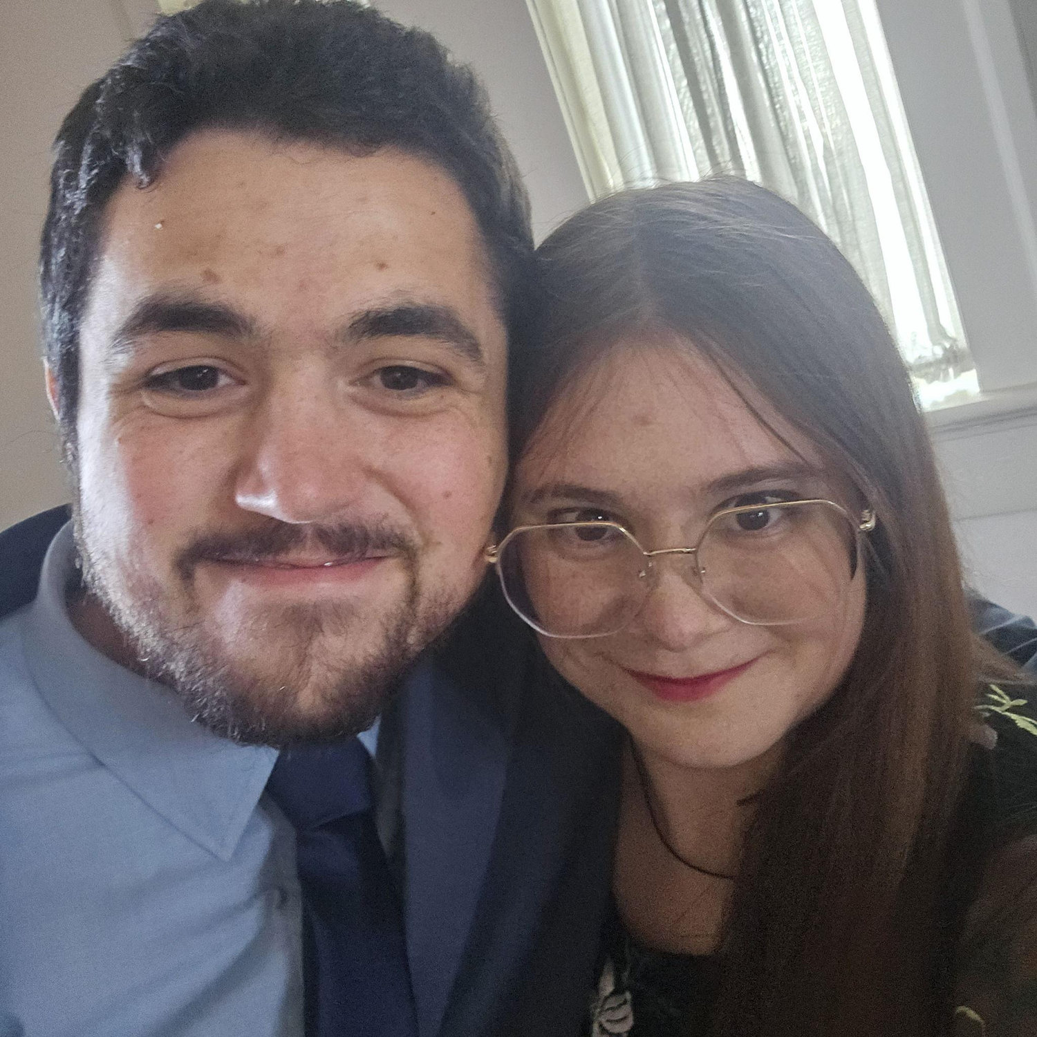 Prerequisite photo before our first *fancy* date!