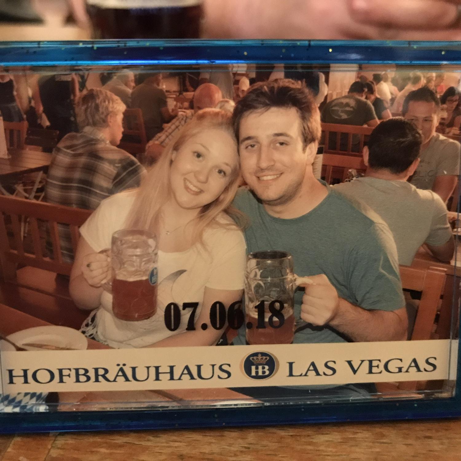 Brad & Amber Dawn at the Hofbrauhaus in Las Vegas, 2018