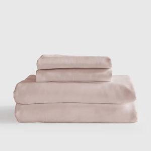 Organic Bamboo Sheet Set | Queen Size in Soft Blush