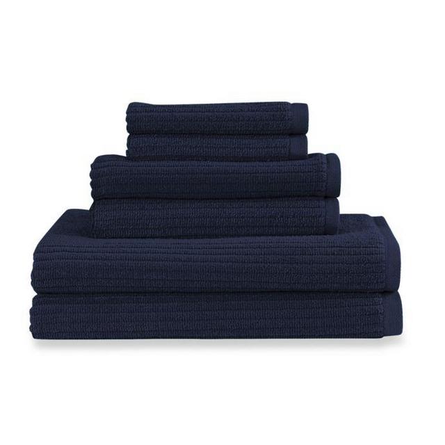 Dri-Soft Plus 6-Piece Towel Set in Navy