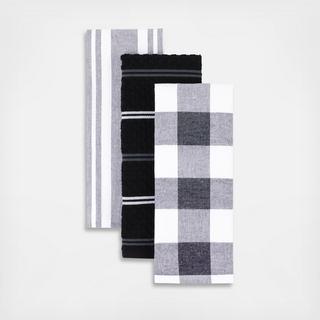 Gingham Dual Purpose Kitchen Towel, Set of 3