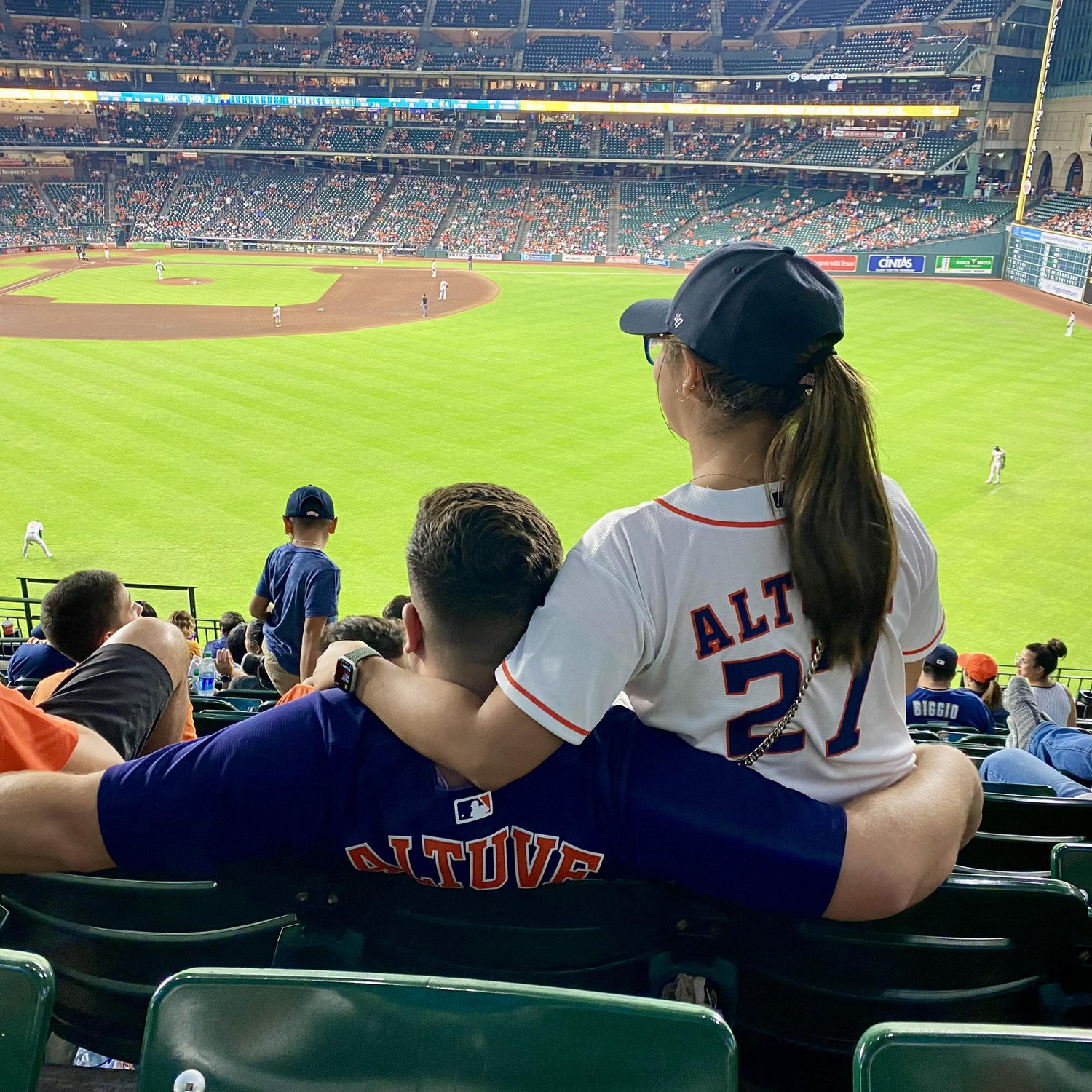 Cheering on the Houston Astros (October 2021)