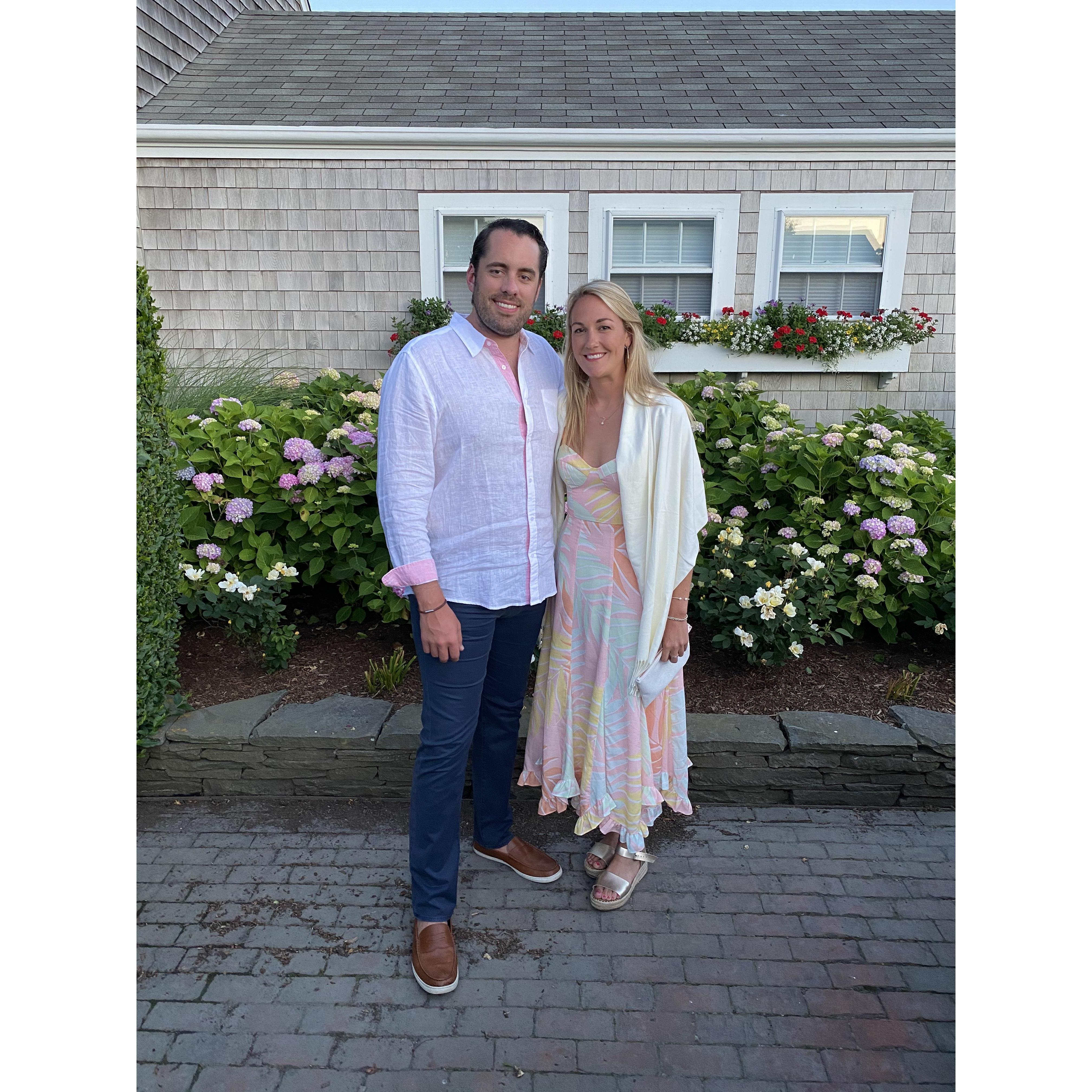 Sillies in Nantucket a few days before the engagement!